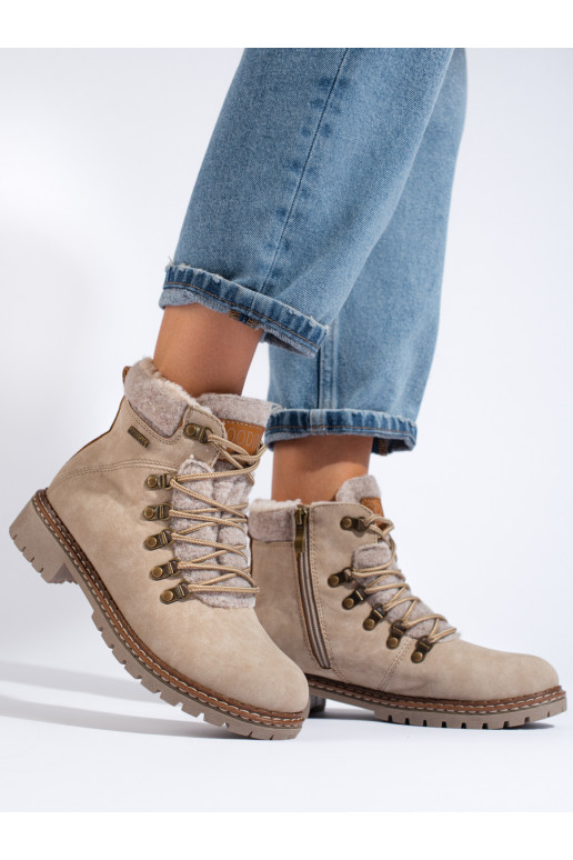 beeži värvi naiste kingad  karusnahaga beeži värvi naiste kingad  karusnahaga