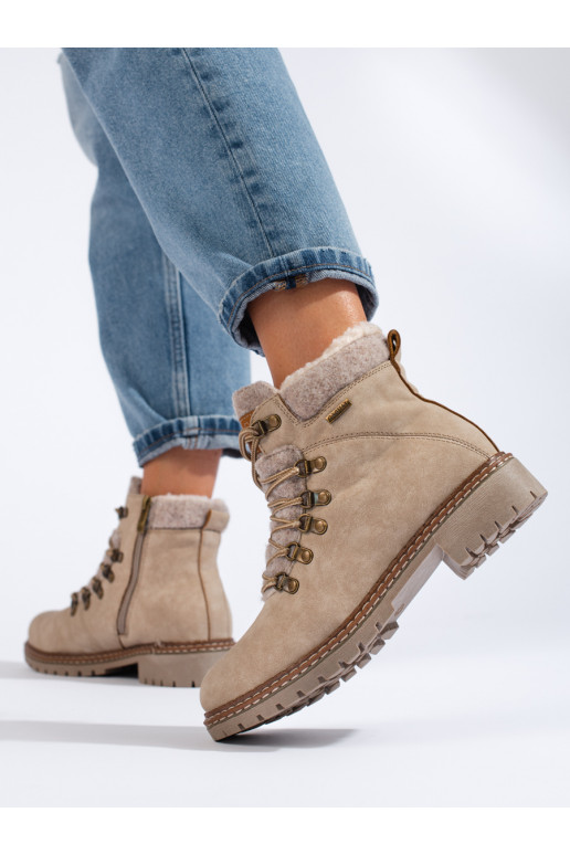 beeži värvi naiste kingad  karusnahaga beeži värvi naiste kingad  karusnahaga