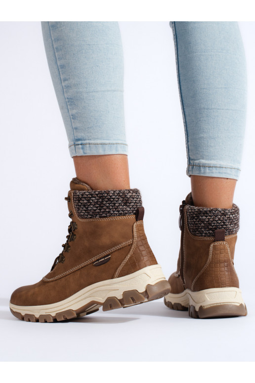 pruunid värvi naiste kingad platvormiga