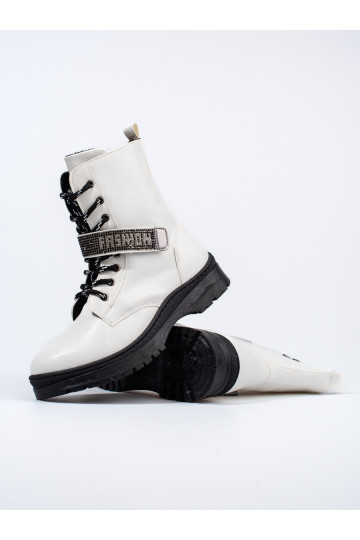 Naiste poolsaapad  Potocki  valge värv 2