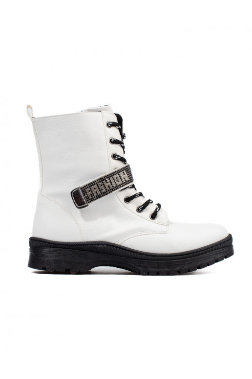 Naiste poolsaapad  Potocki  valge värv