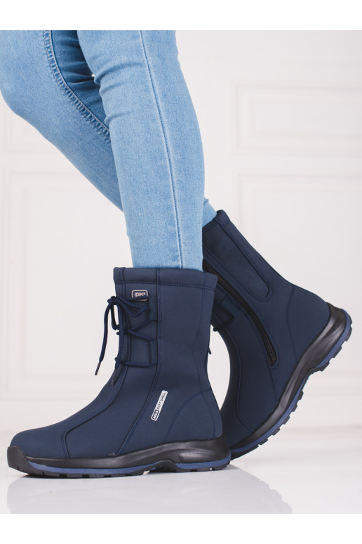 nööpidega lumesaapad karusnahaga  DK Softshell Sinist värvi nööpidega lumesaapad karusnahaga  DK Softshell Sinist värvi