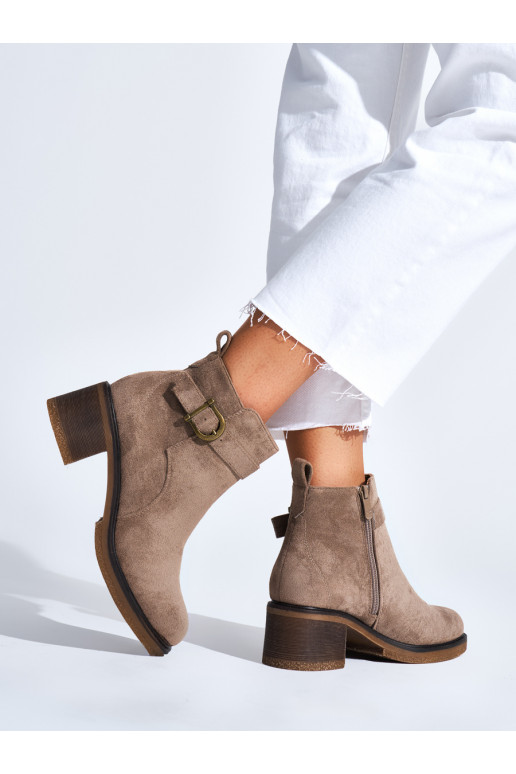 beeži värvi lumesaapad  kõrge kontsaga