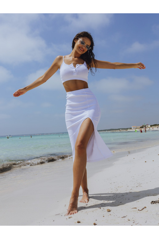 Valge kaheosaline komplekt RUE PARIS