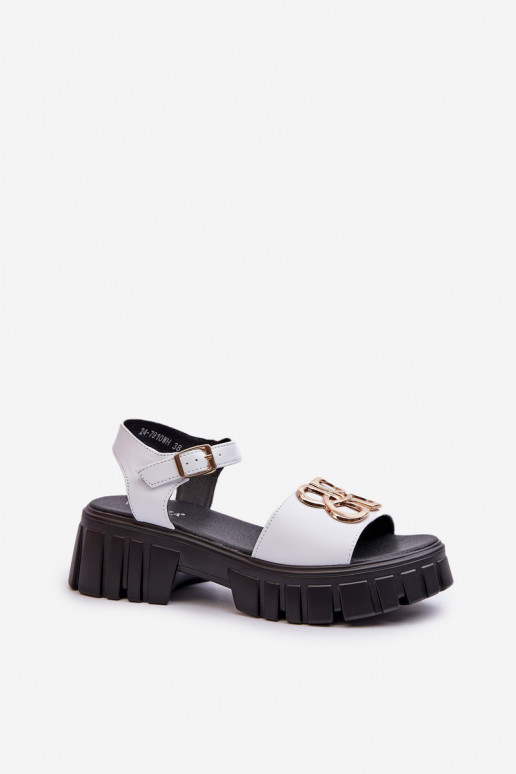 Naistesandaalid valget värvi Vinceza Naistesandaalid valget värvi Vinceza