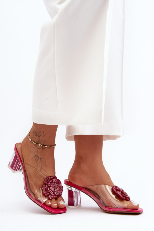 Läbipaistvad sussid kõrge jämeda...