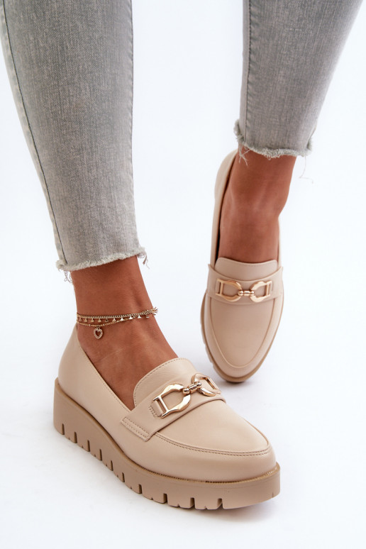 Kullatud tallaga naiste mokassiinid... Kullatud tallaga naiste mokassiinid...