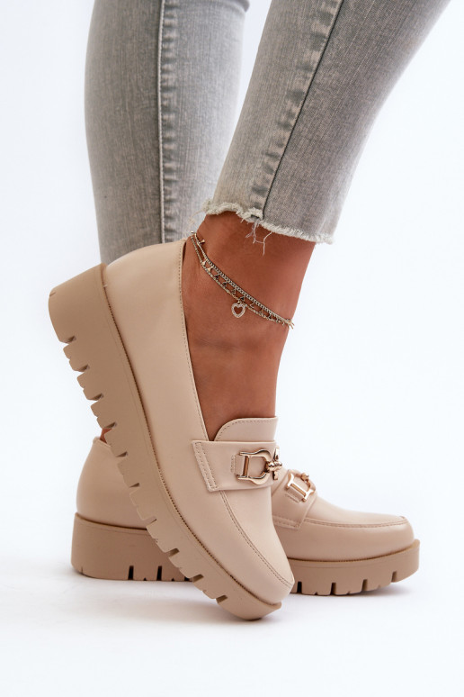 Kullatud tallaga naiste mokassiinid... Kullatud tallaga naiste mokassiinid...