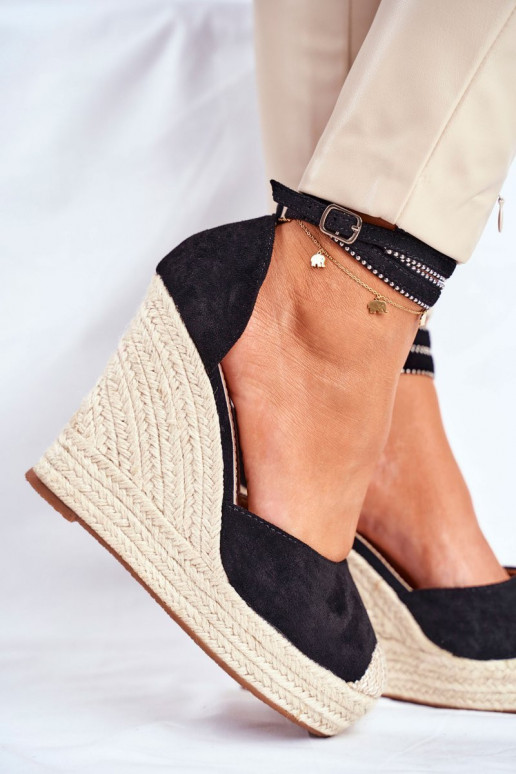 Sandaalid espadrillid DEBEVE BLACK