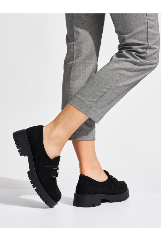 seemisnakhsed Mustad naiste mokassiinid