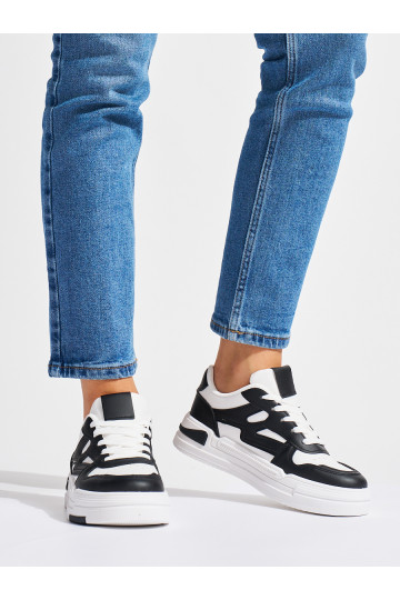 Valget-Mustad Naiste kingad platvormiga 2