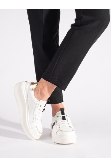   valge värv Naiste kingad platvormiga 2