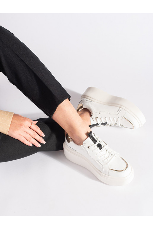   valge värv Naiste kingad platvormiga