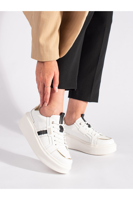   valge värv Naiste kingad platvormiga