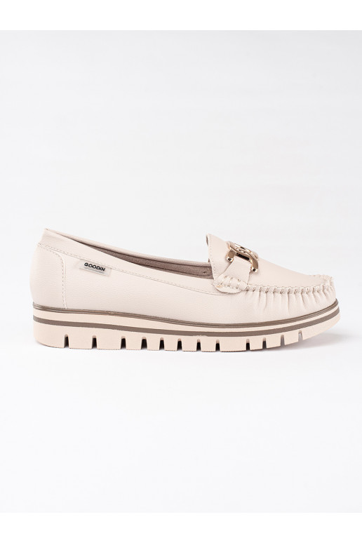 beeži värvi naiste mokassiinid platvormiga