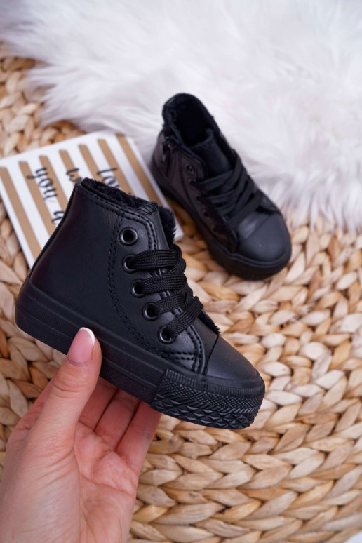 Laste jalanõud vabaajajalatsi mustad Laste jalanõud vabaajajalatsi mustad