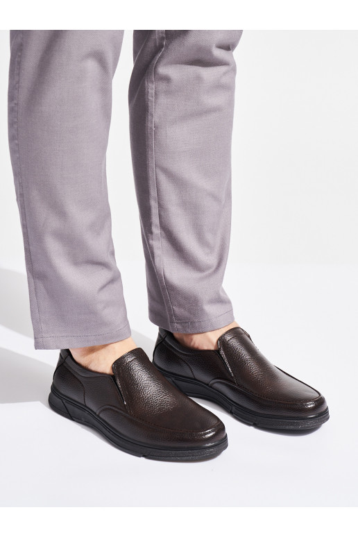 pruunid värvi mokassiinid  ökonahast