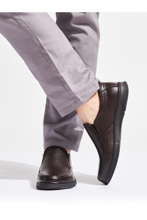 pruunid värvi mokassiinid  ökonahast