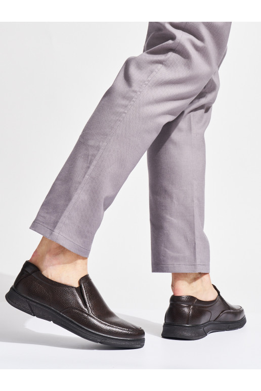 pruunid värvi mokassiinid  ökonahast