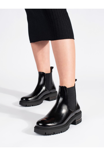 Laque naiste saapad platvormiga Sergio Leone 2