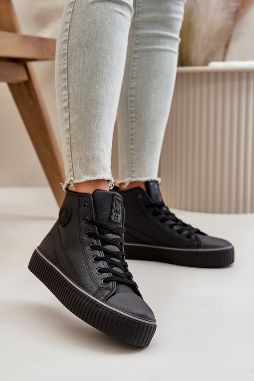  voodriga vabaaja jalanõud eko-nahast Big Star OO274790 Must