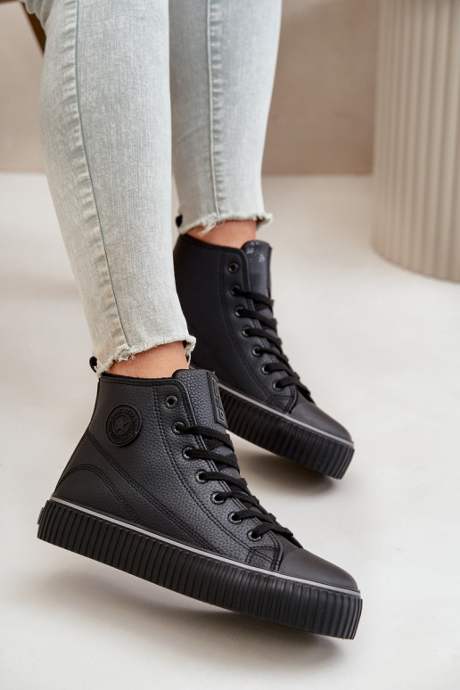  voodriga vabaaja jalanõud eko-nahast Big Star OO274790 Must