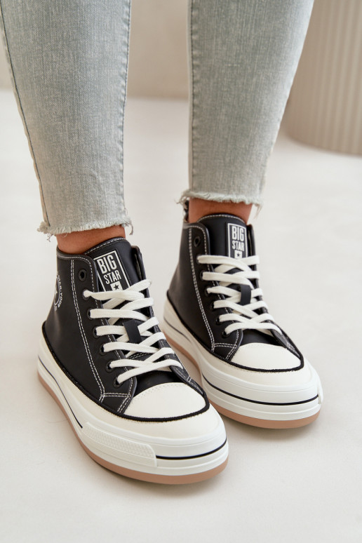 voodriga naiste saapad platvormiga Eko   Big Star OO274062 Must voodriga naiste saapad platvormiga Eko   Big Star OO274062 Must