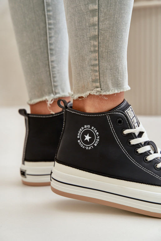 voodriga naiste saapad platvormiga Eko   Big Star OO274062 Must voodriga naiste saapad platvormiga Eko   Big Star OO274062 Must