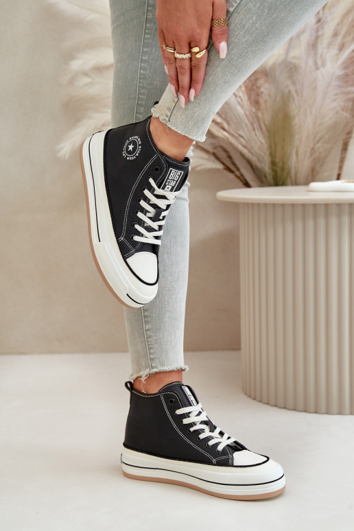 voodriga naiste saapad platvormiga Eko   Big Star OO274062 Must voodriga naiste saapad platvormiga Eko   Big Star OO274062 Must