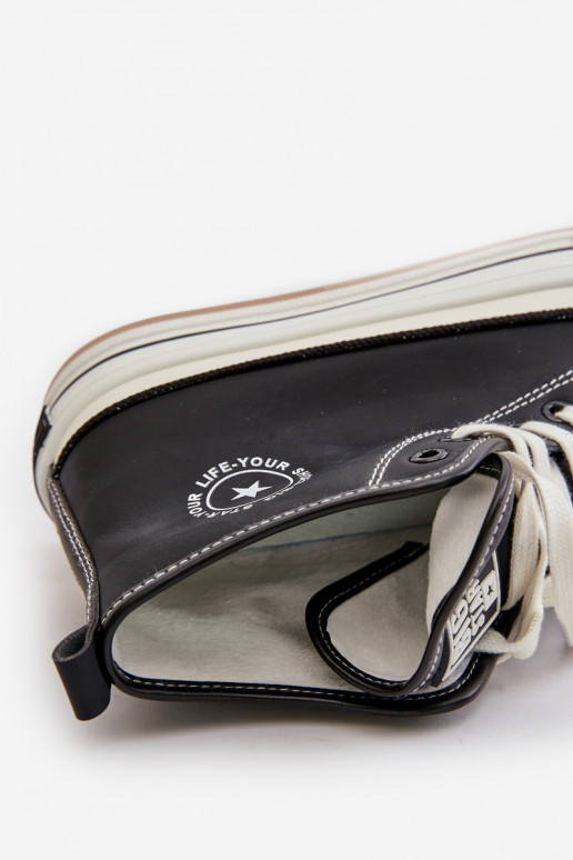 voodriga naiste saapad platvormiga Eko   Big Star OO274062 Must voodriga naiste saapad platvormiga Eko   Big Star OO274062 Must