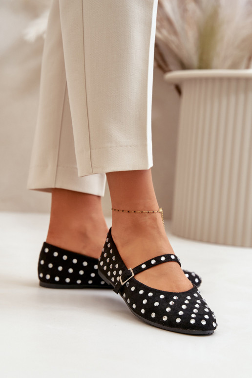 Kaunistustega Baleriinad rihmadega owe Must Tirilissa Kaunistustega Baleriinad rihmadega owe Must Tirilissa