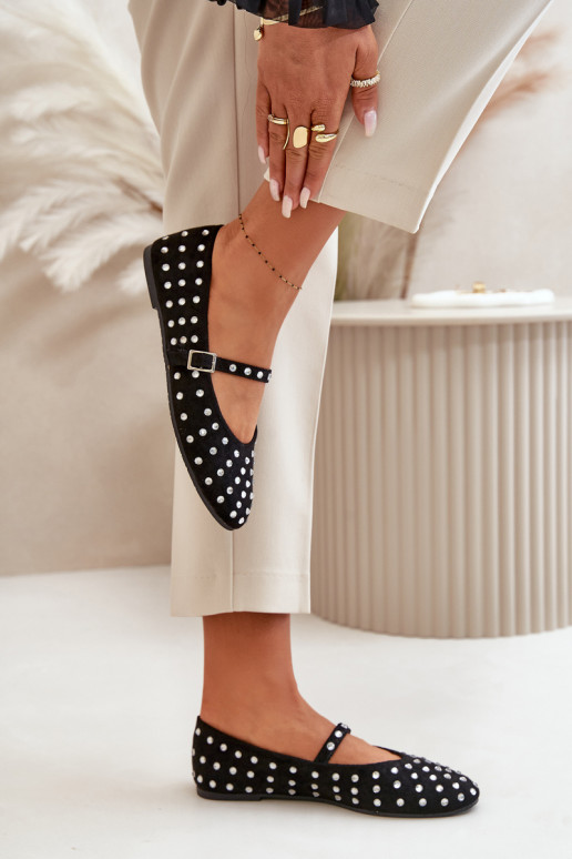 Kaunistustega Baleriinad rihmadega owe Must Tirilissa Kaunistustega Baleriinad rihmadega owe Must Tirilissa