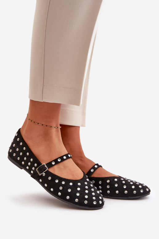 Kaunistustega Baleriinad rihmadega owe Must Tirilissa Kaunistustega Baleriinad rihmadega owe Must Tirilissa