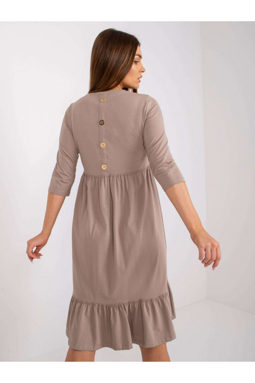 Tumebeež puuvillane voldiga kleit... Tumebeež puuvillane voldiga kleit...