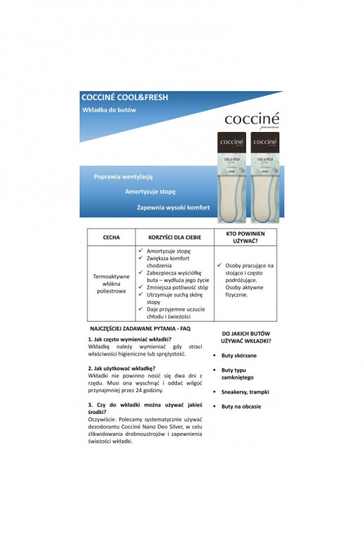 Coccine sisetallad Cool Fresh Suche Stopy