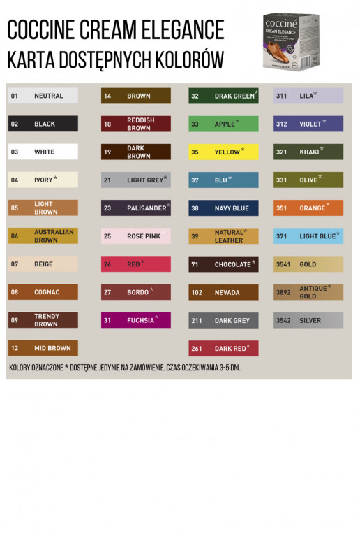 Coccine Cream vahapasta nahale