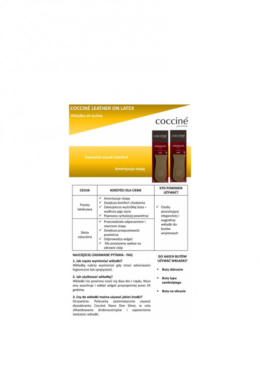 Coccine Leather On Latex Foam Lisad