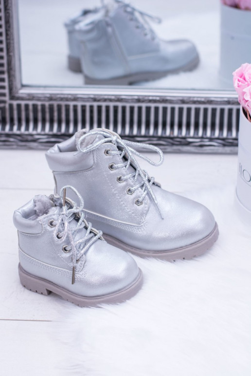 Laste jalanõud voodriga Hõbedat värvi jalanõud Naiste poolsaapad Dexter Laste jalanõud voodriga Hõbedat värvi jalanõud Naiste poolsaapad Dexter