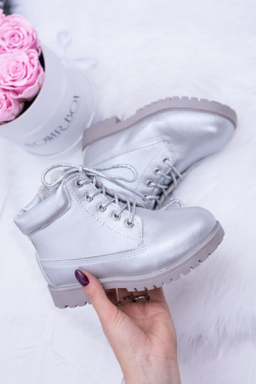 Laste jalanõud voodriga Hõbedat värvi jalanõud Naiste poolsaapad Dexter 2