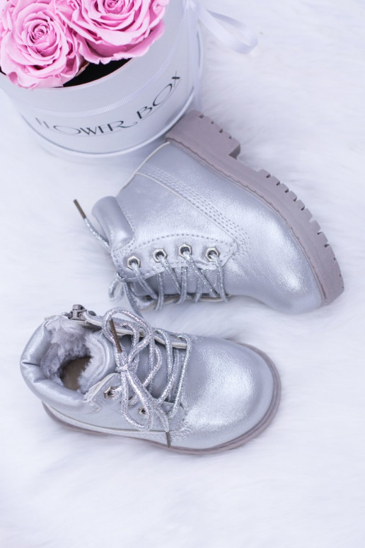 Laste jalanõud voodriga Hõbedat värvi jalanõud Naiste poolsaapad Dexter Laste jalanõud voodriga Hõbedat värvi jalanõud Naiste poolsaapad Dexter