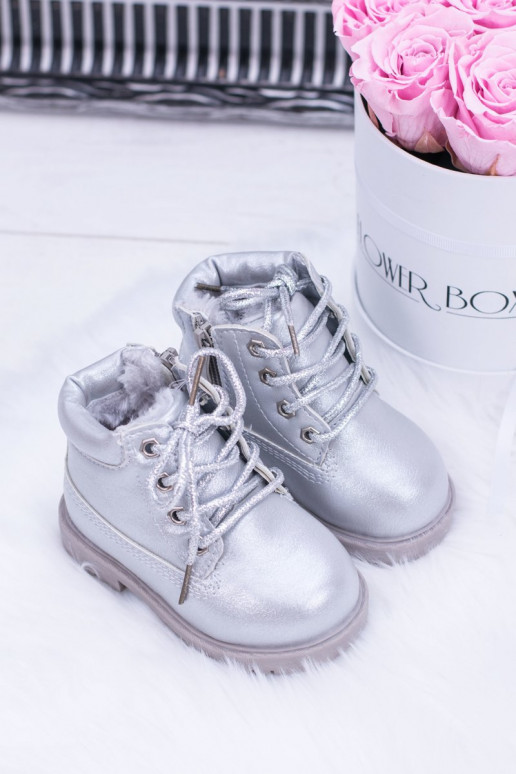 Laste jalanõud voodriga Hõbedat värvi jalanõud Naiste poolsaapad Dexter Laste jalanõud voodriga Hõbedat värvi jalanõud Naiste poolsaapad Dexter