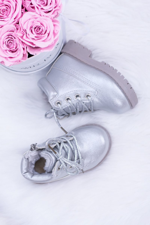 Laste jalanõud voodriga Hõbedat värvi jalanõud Naiste poolsaapad Dexter Laste jalanõud voodriga Hõbedat värvi jalanõud Naiste poolsaapad Dexter