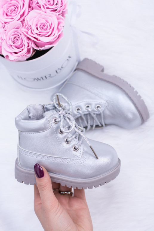 Laste jalanõud voodriga Hõbedat värvi jalanõud Naiste poolsaapad Dexter Laste jalanõud voodriga Hõbedat värvi jalanõud Naiste poolsaapad Dexter