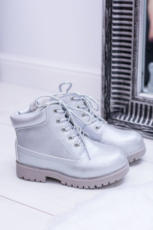 Laste jalanõud voodriga Hõbedat värvi jalanõud Naiste poolsaapad Dexter Laste jalanõud voodriga Hõbedat värvi jalanõud Naiste poolsaapad Dexter