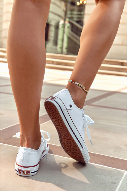 Klassikalise mudeli madalad tennised Big Star DD274336 valget värvi