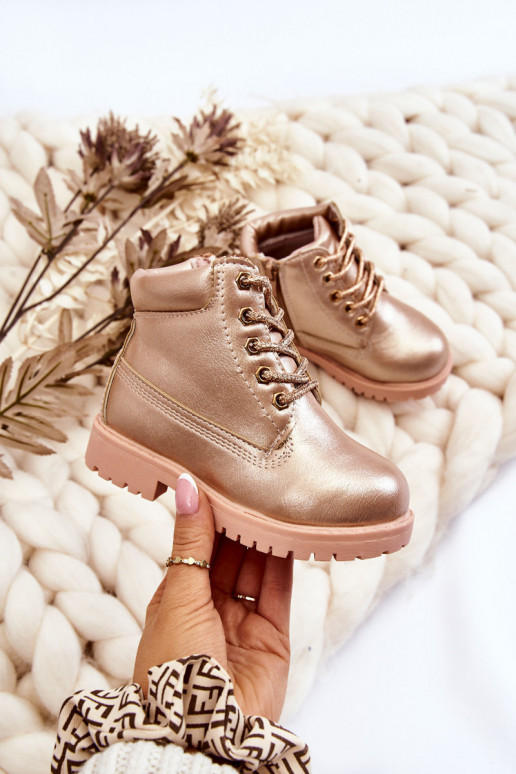 Laste jalanõud voodriga Kuldset värvi Dexter Laste jalanõud voodriga Kuldset värvi Dexter