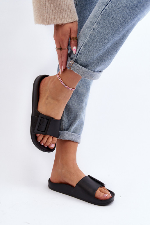 naiste plätud Big Star neetide ja pandlaga mustad FF274A389