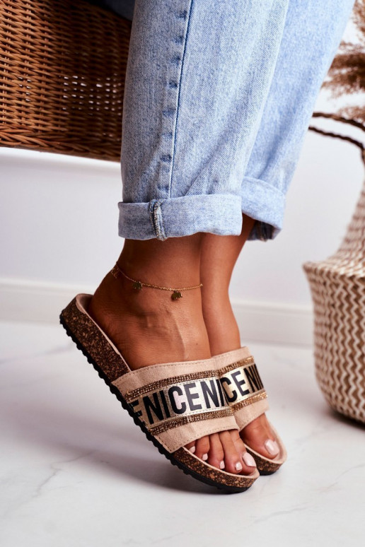 Plätud säravate kristallidega beeži värvi Be Nice