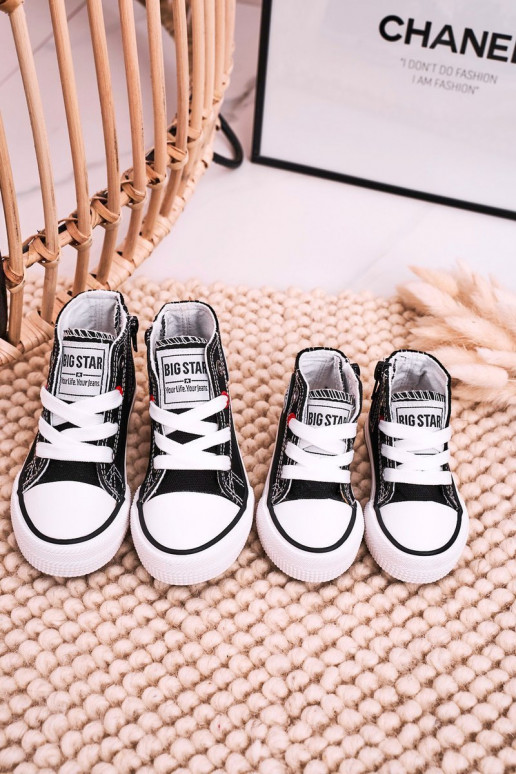 Laste jalanõud vabaajajalatsi tõmblukuga BIG STAR HH374188 mustad Laste jalanõud vabaajajalatsi tõmblukuga BIG STAR HH374188 mustad