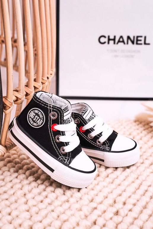 Laste jalanõud vabaajajalatsi tõmblukuga BIG STAR HH374188 mustad Laste jalanõud vabaajajalatsi tõmblukuga BIG STAR HH374188 mustad